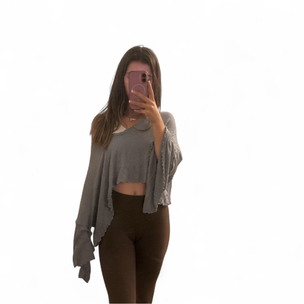 Light blue Asymmetrical alter’d state Long Sleeve Top🩵‼️